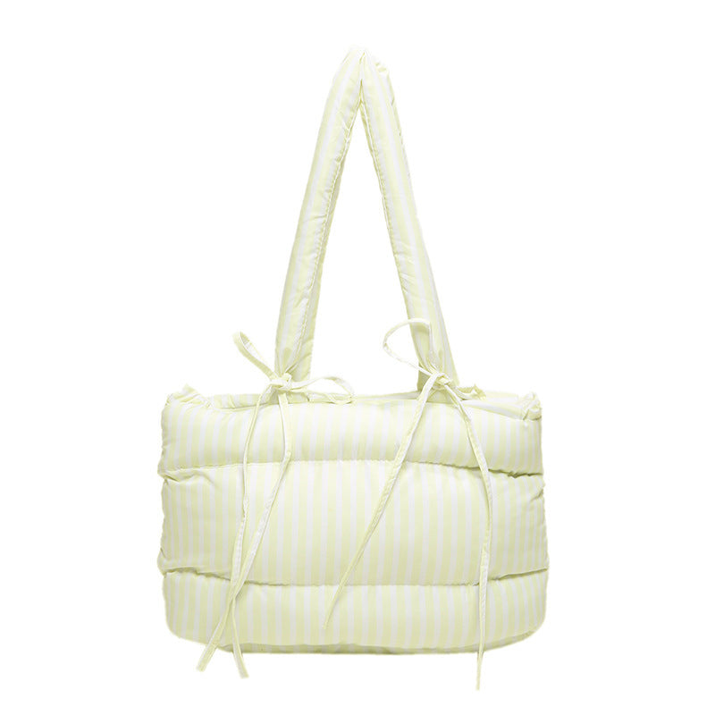 Women's All-match Casual Large-capacity Cotton-padded Tote Bag