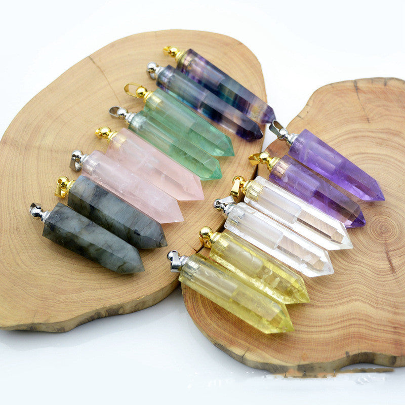 Natural Crystal Pendant Perfume Bottle