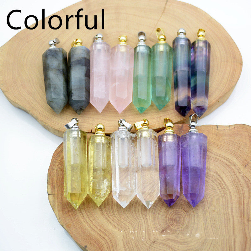 Natural Crystal Pendant Perfume Bottle