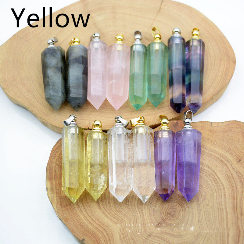 Natural Crystal Pendant Perfume Bottle