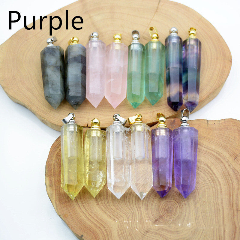 Natural Crystal Pendant Perfume Bottle