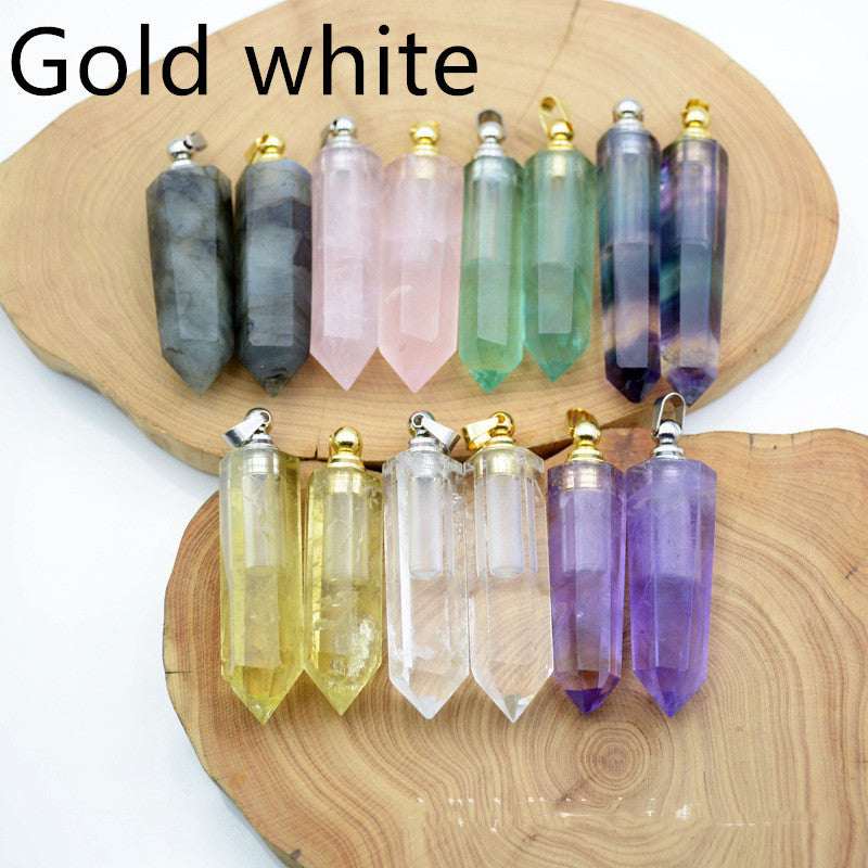 Natural Crystal Pendant Perfume Bottle