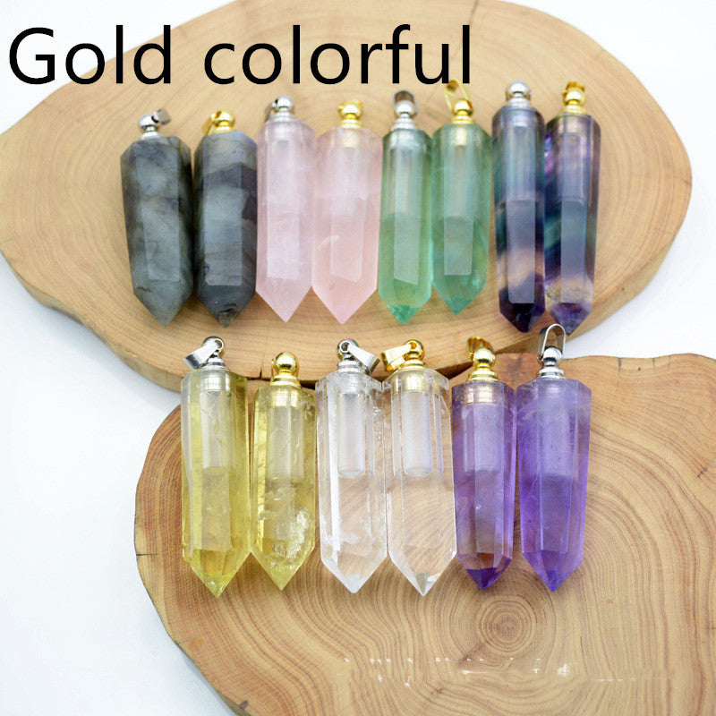Natural Crystal Pendant Perfume Bottle