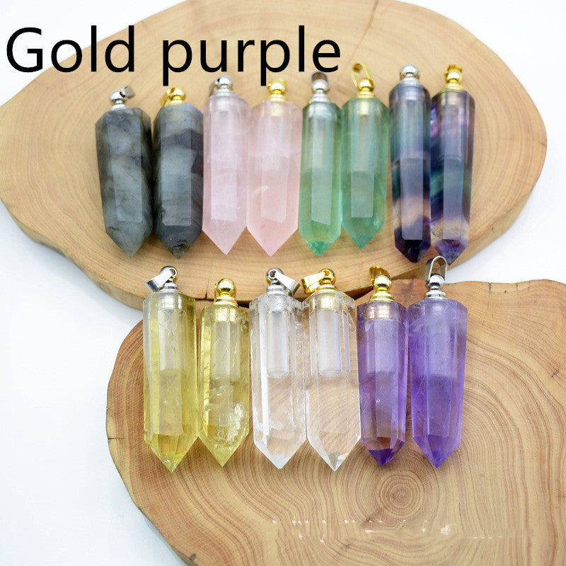 Natural Crystal Pendant Perfume Bottle