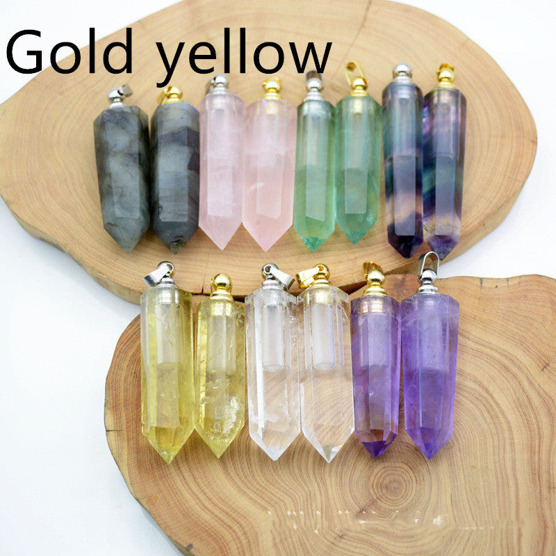 Natural Crystal Pendant Perfume Bottle