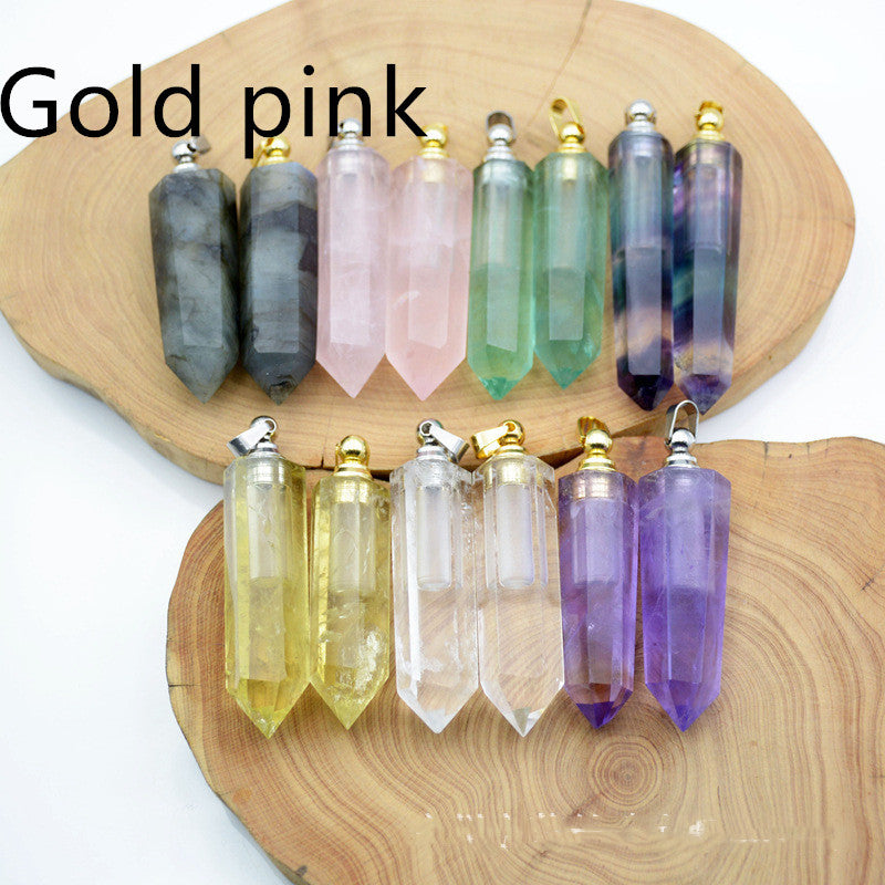 Natural Crystal Pendant Perfume Bottle