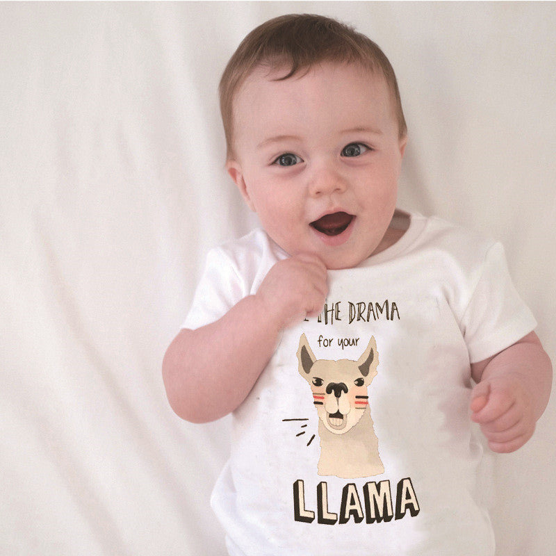 Summer July New European And American Style SAVE THE DRAMA for your LLAMA Foreign Trade Models