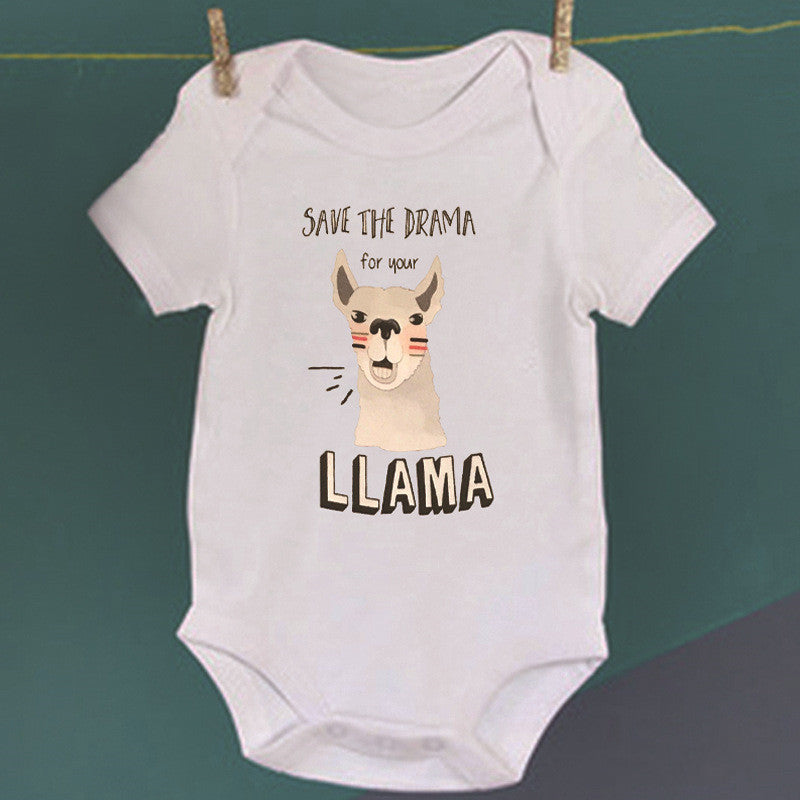 Summer July New European And American Style SAVE THE DRAMA for your LLAMA Foreign Trade Models