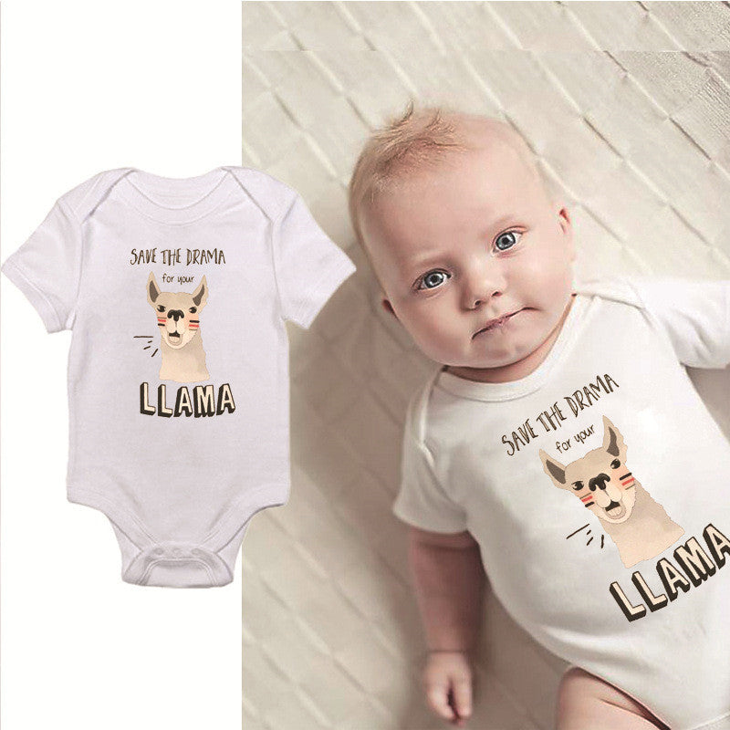 Summer July New European And American Style SAVE THE DRAMA for your LLAMA Foreign Trade Models