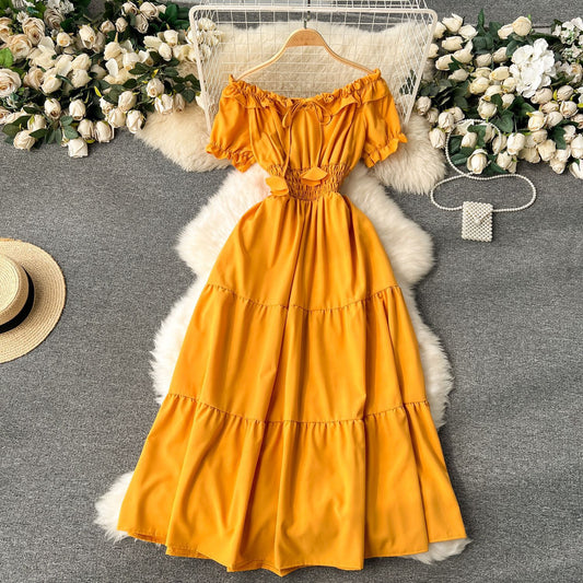 French Dress Women's Clothing Gentle Elegant Style