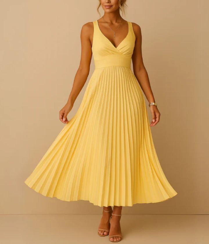 Strap Folding Elegant Sexy Party Dress