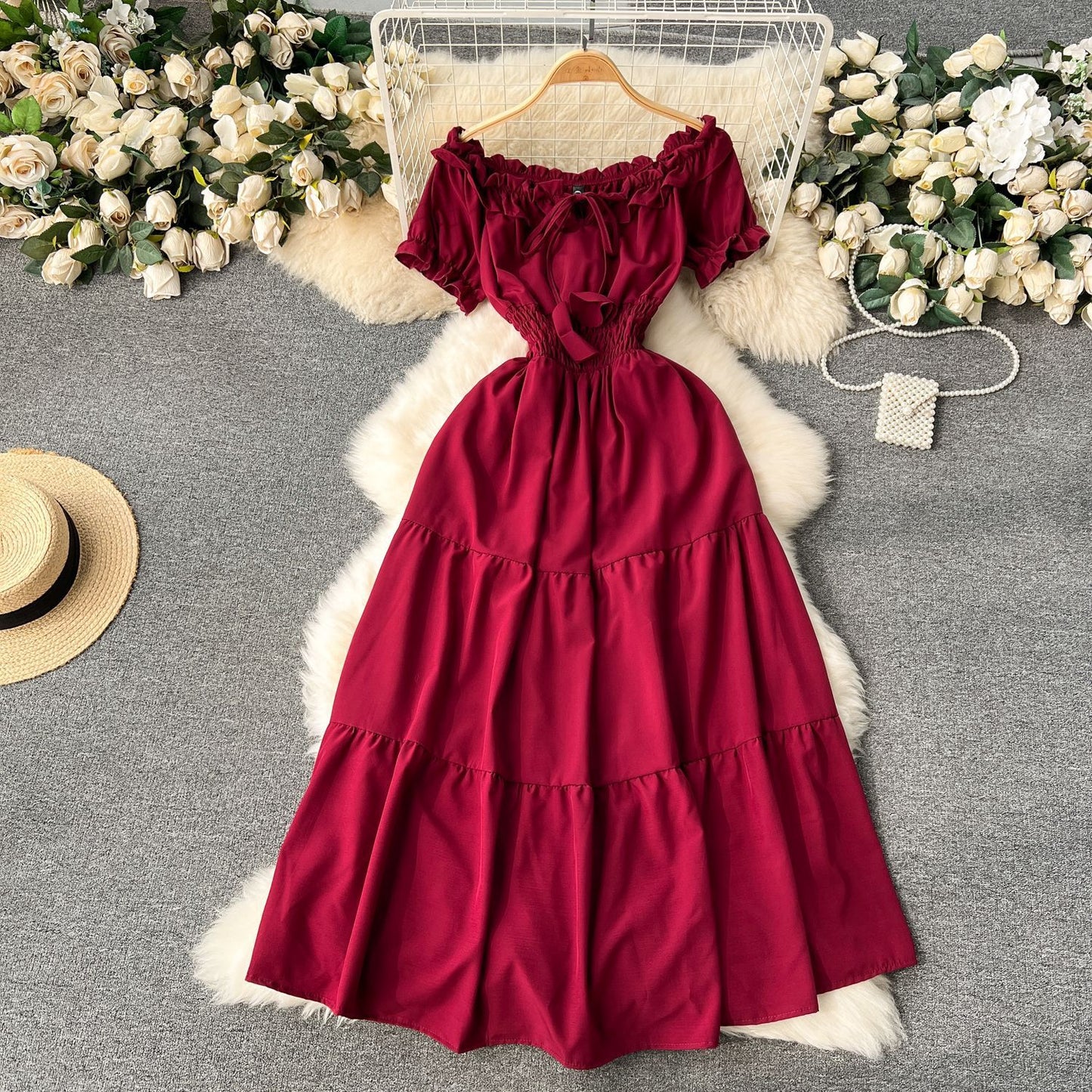 French Dress Women's Clothing Gentle Elegant Style