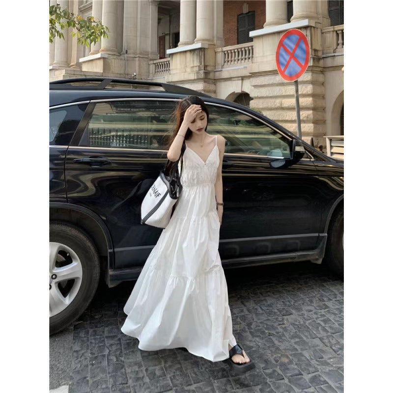Fashion Personalized French Strap Dress Women