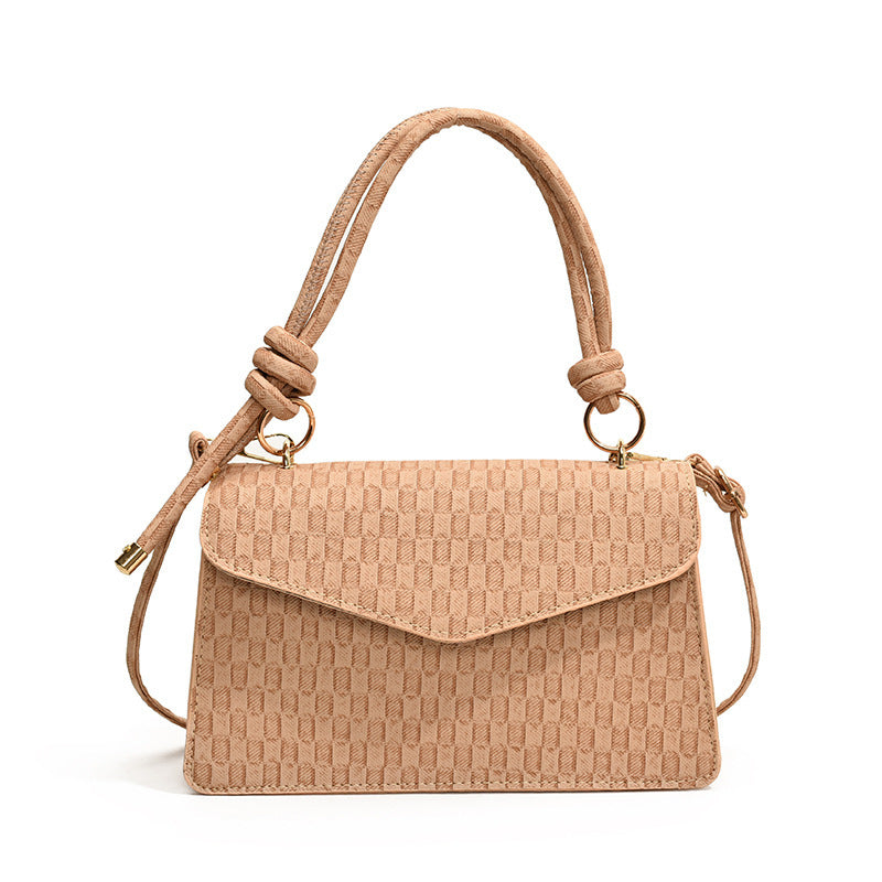 Solid Color Women's One Shoulder Fashion Handbag