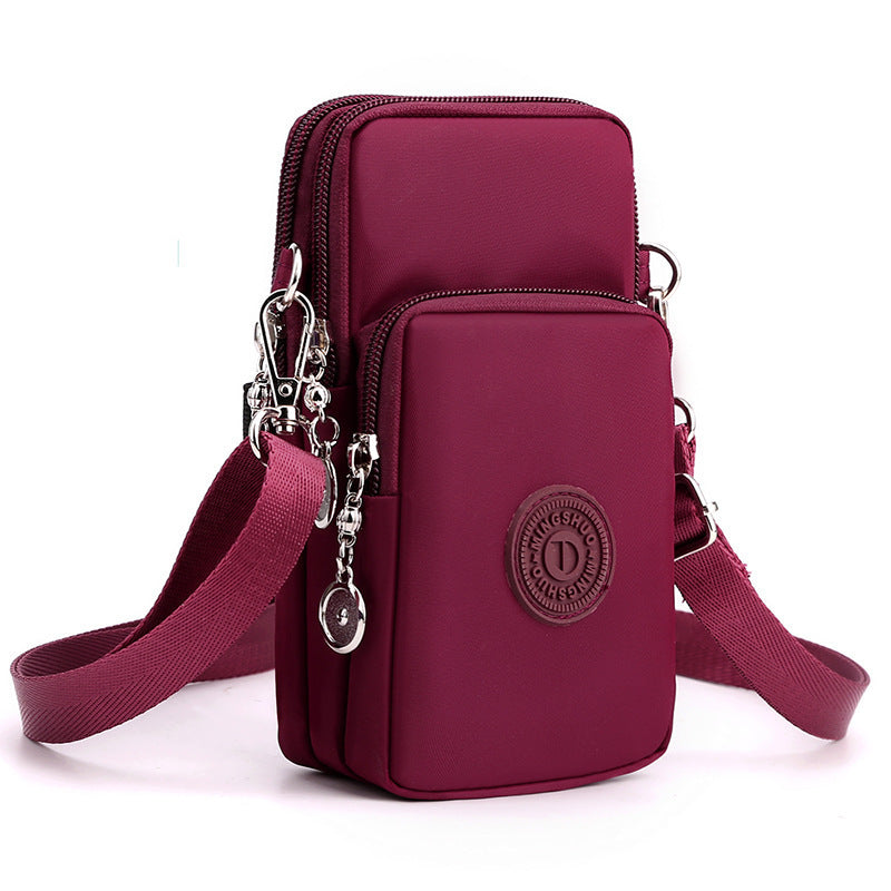 Mobile Phone Bag Female Cross-body Oxford Cloth Crossbody Pouch