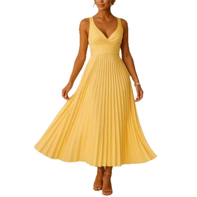 Strap Folding Elegant Sexy Party Dress
