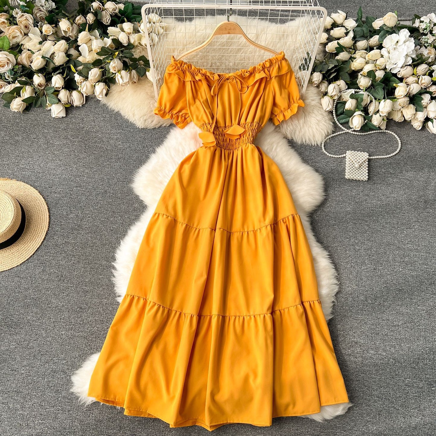 French Dress Women's Clothing Gentle Elegant Style