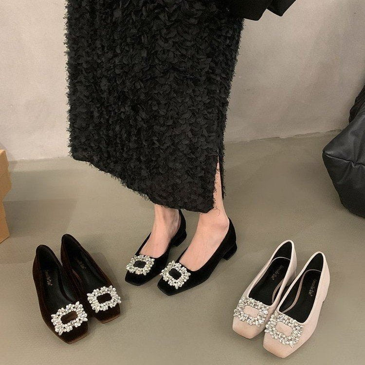 Advanced Sense Rhinestone Low-cut Gommino