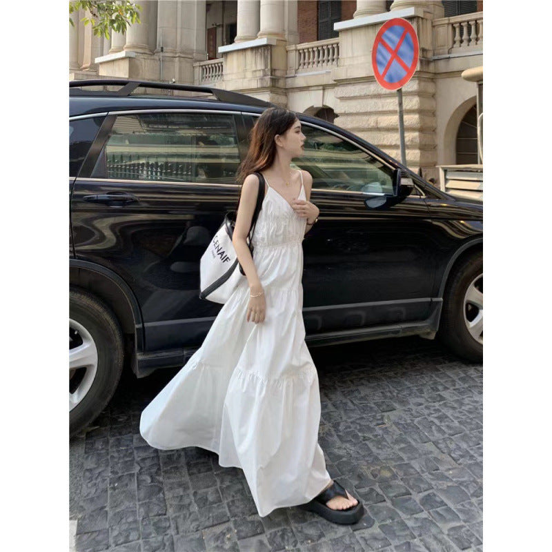 Fashion Personalized French Strap Dress Women