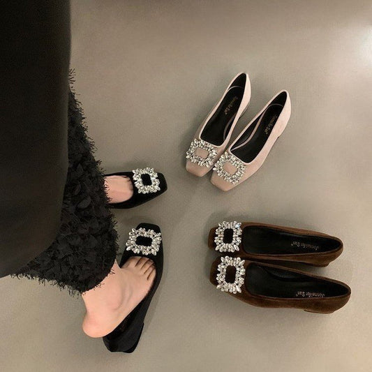 Advanced Sense Rhinestone Low-cut Gommino