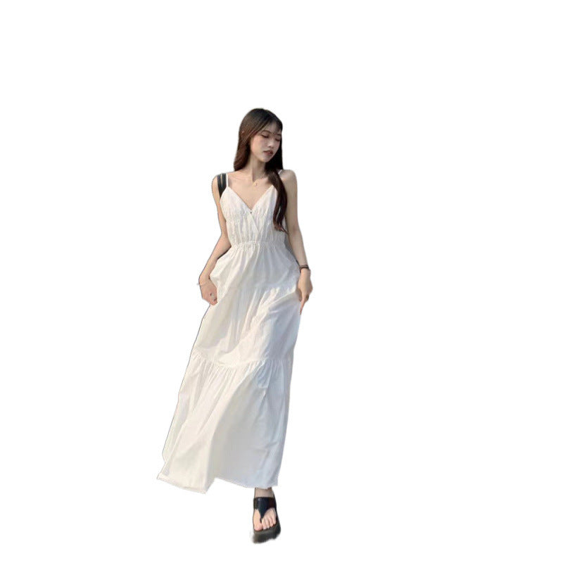 Fashion Personalized French Strap Dress Women