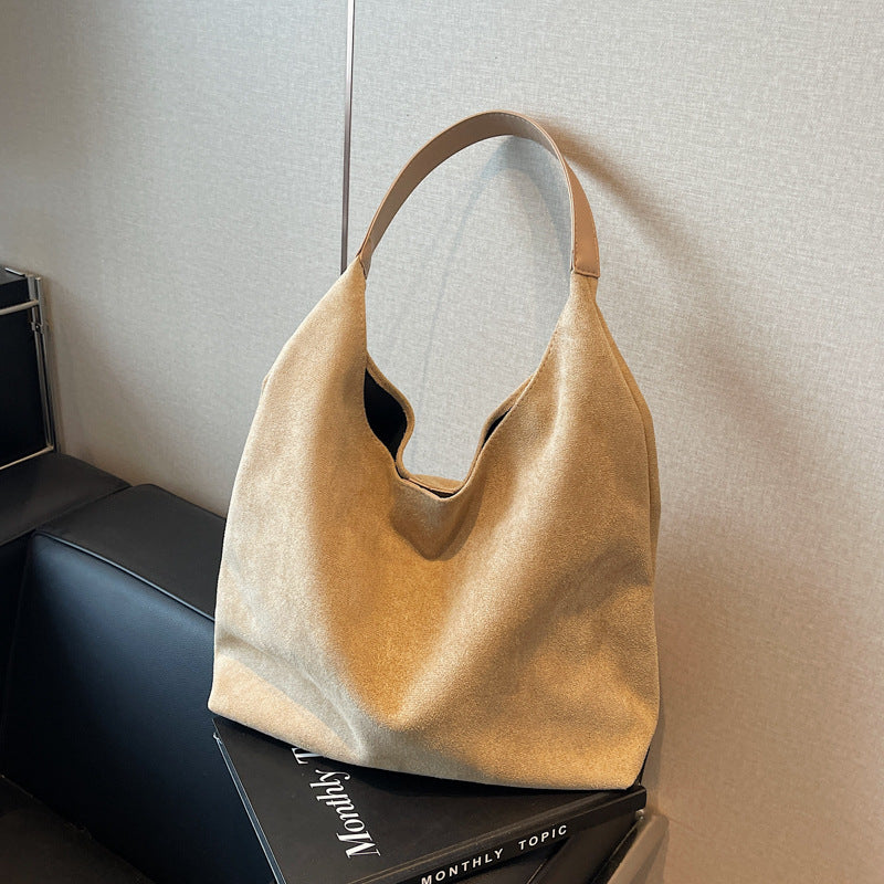 Autumn And Winter Commuter Shoulder Bag Suede Women