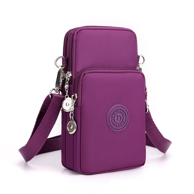 Mobile Phone Bag Female Cross-body Oxford Cloth Crossbody Pouch
