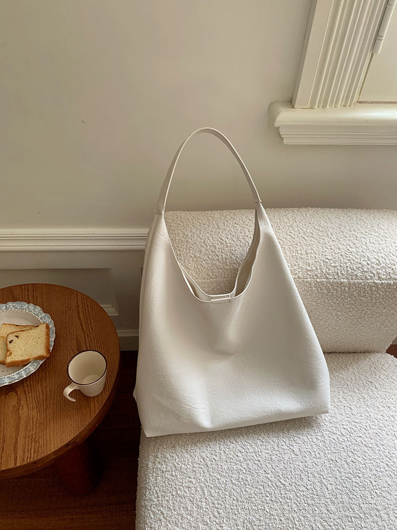 Niche Silver Underarm Bag Versatile And Large-capacity Perfect For Students