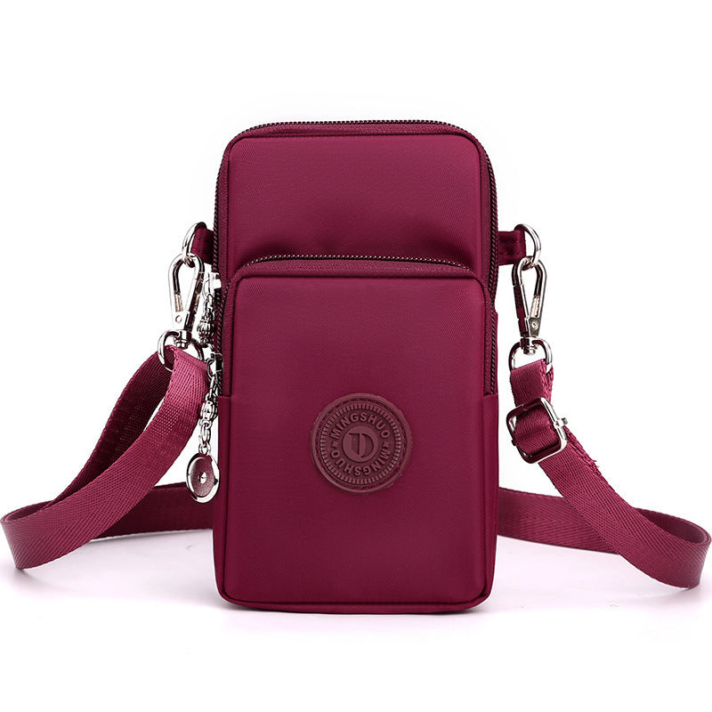 Mobile Phone Bag Female Cross-body Oxford Cloth Crossbody Pouch