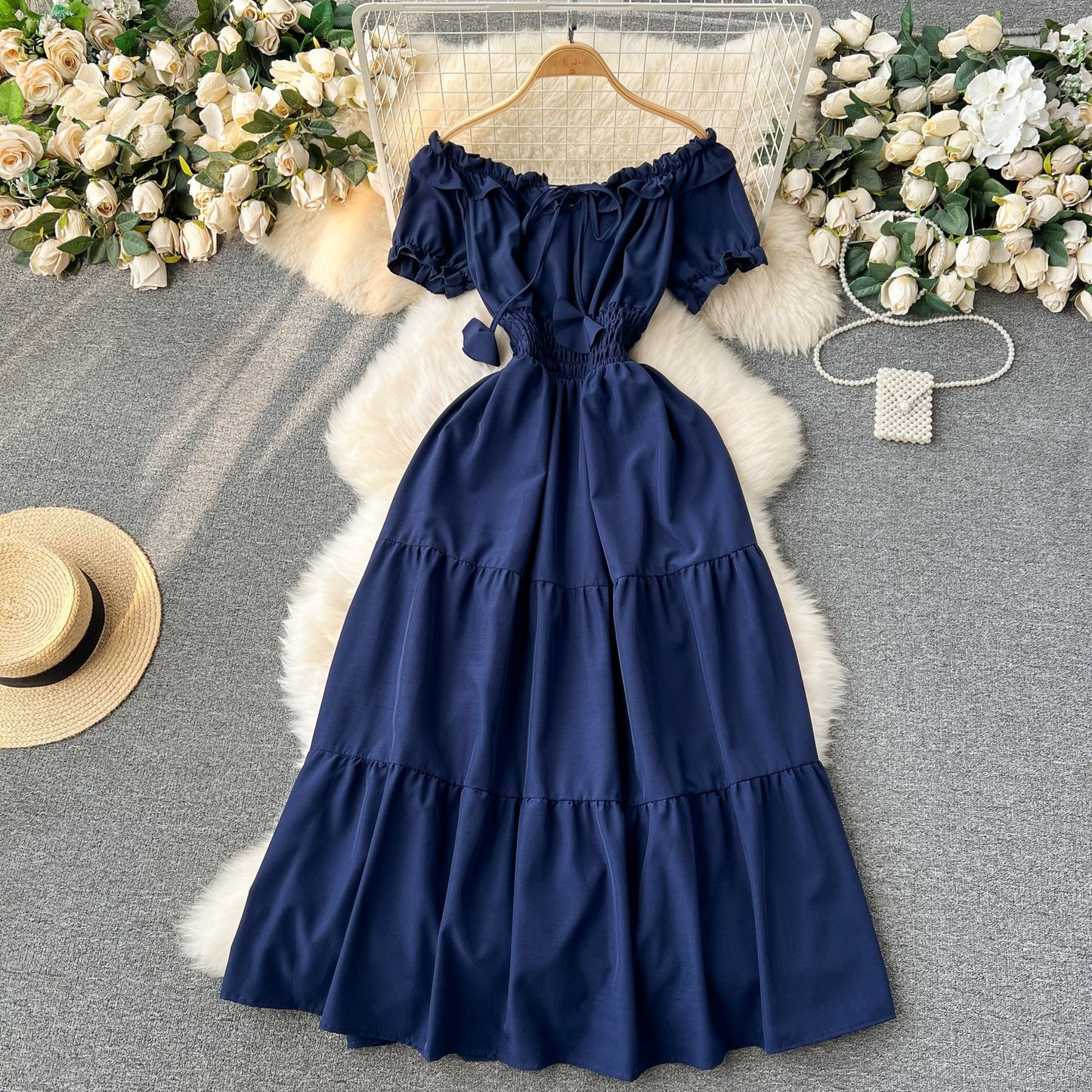French Dress Women's Clothing Gentle Elegant Style