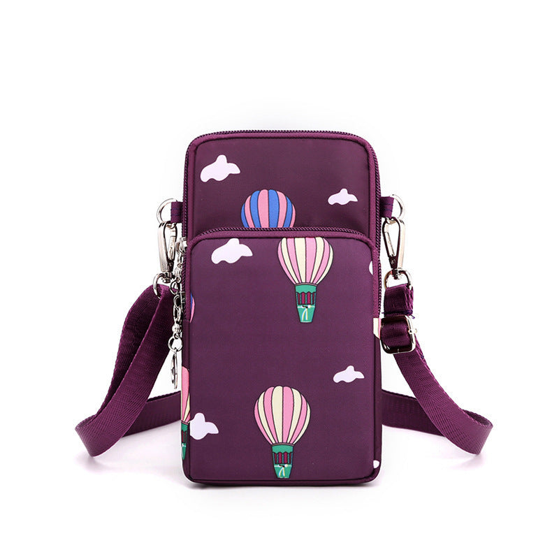 Mobile Phone Bag Female Cross-body Oxford Cloth Crossbody Pouch