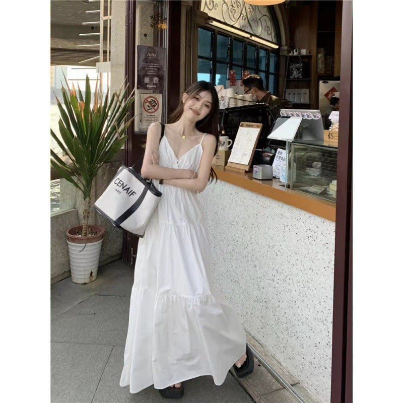 Fashion Personalized French Strap Dress Women