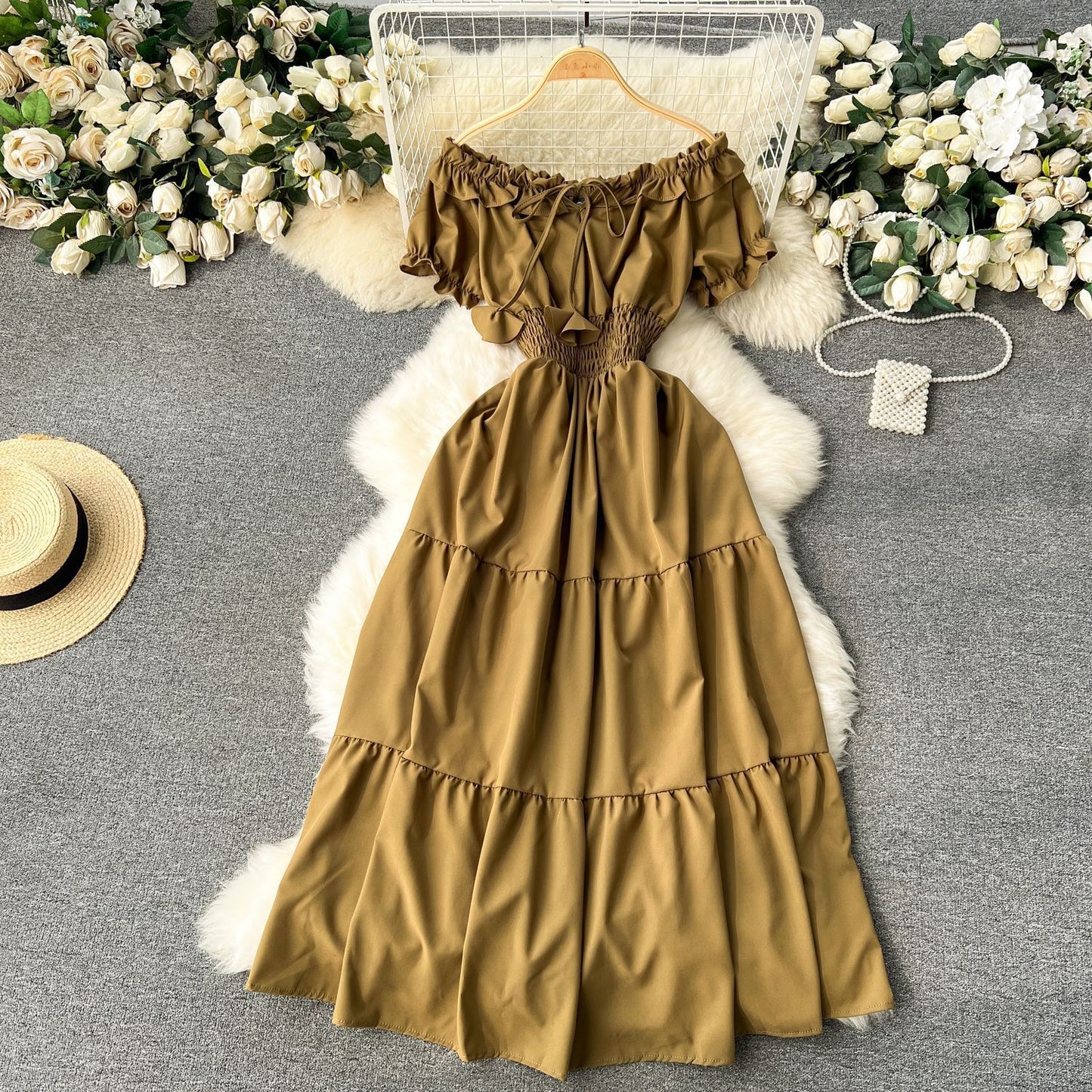French Dress Women's Clothing Gentle Elegant Style