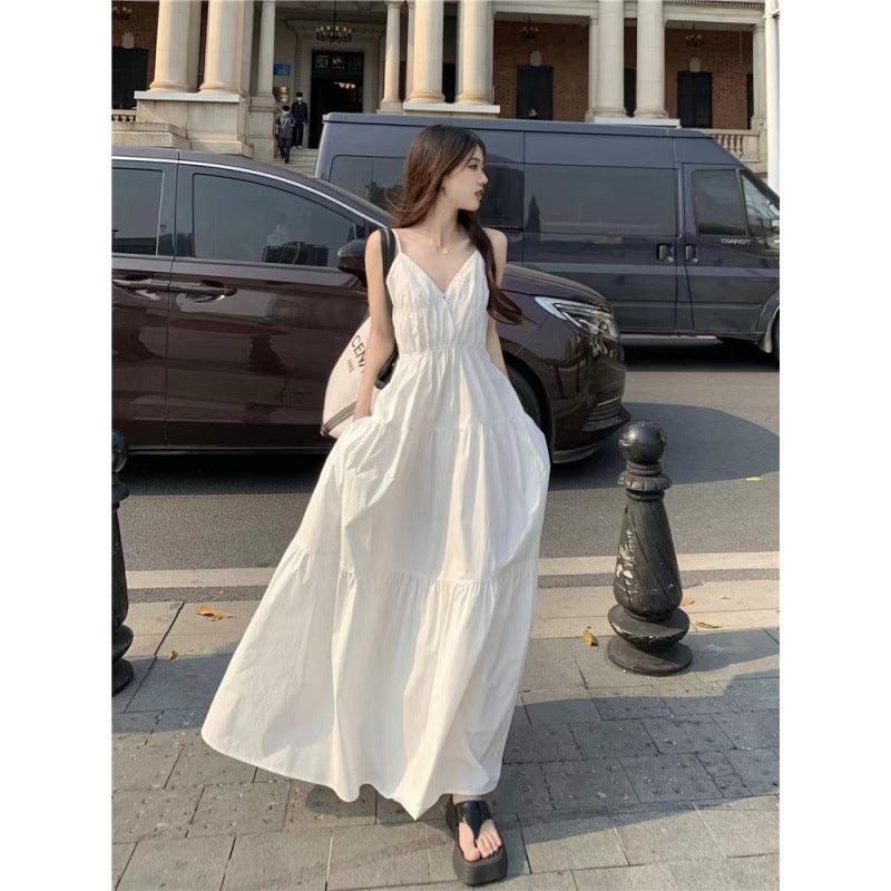 Fashion Personalized French Strap Dress Women