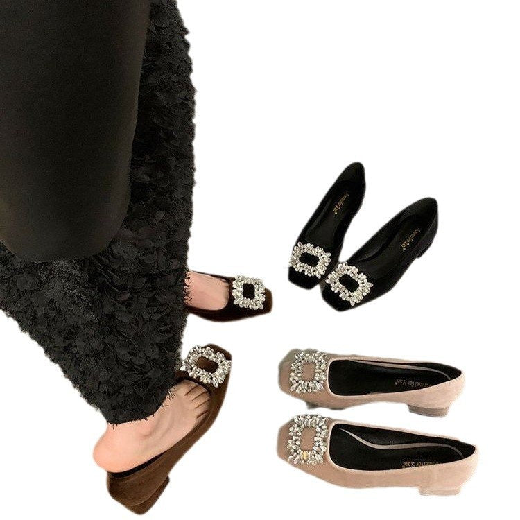 Advanced Sense Rhinestone Low-cut Gommino