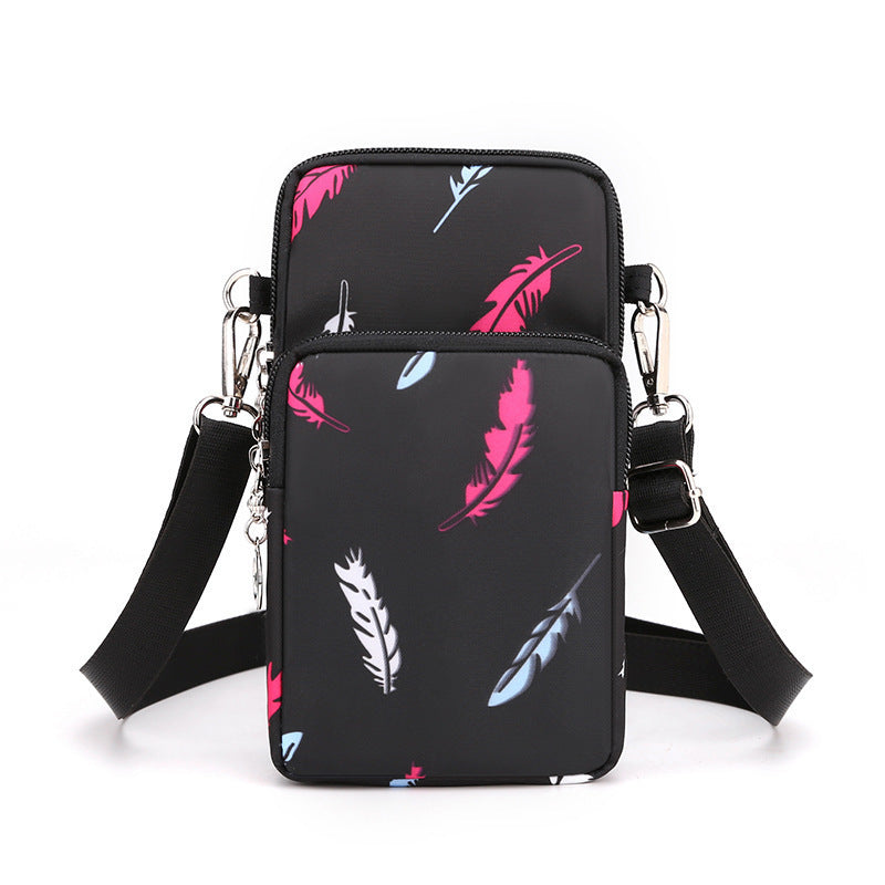 Mobile Phone Bag Female Cross-body Oxford Cloth Crossbody Pouch