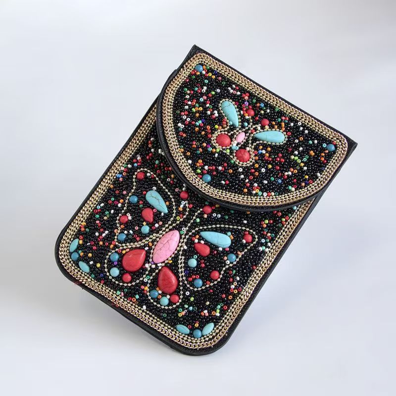 Bohemian Style Bead Satchel Shell Phone Bag