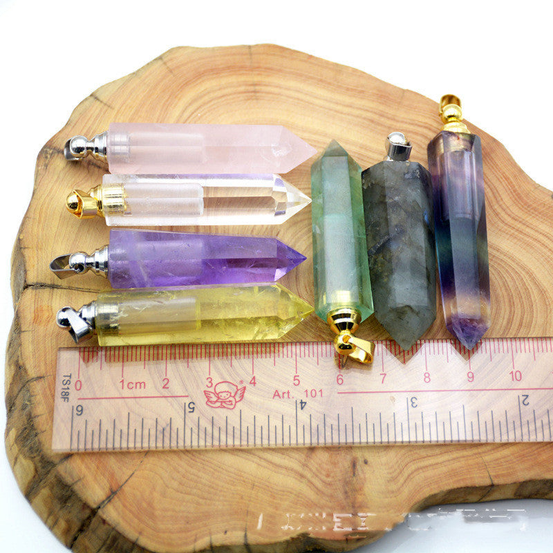 Natural Crystal Pendant Perfume Bottle