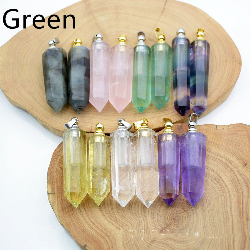 Natural Crystal Pendant Perfume Bottle