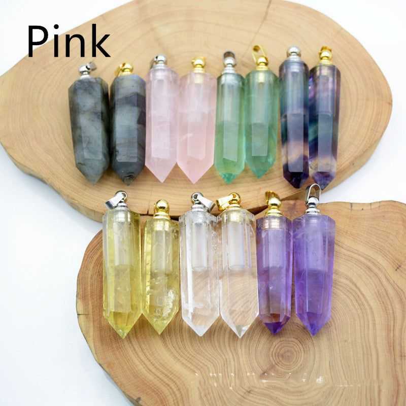 Natural Crystal Pendant Perfume Bottle