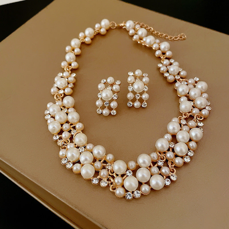 French Twisted Multi-layer Pearl Necklace With A Light Luxury And High-end Feel