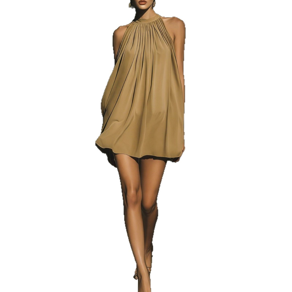 New Stylish High-neck Backless Mini Skirt