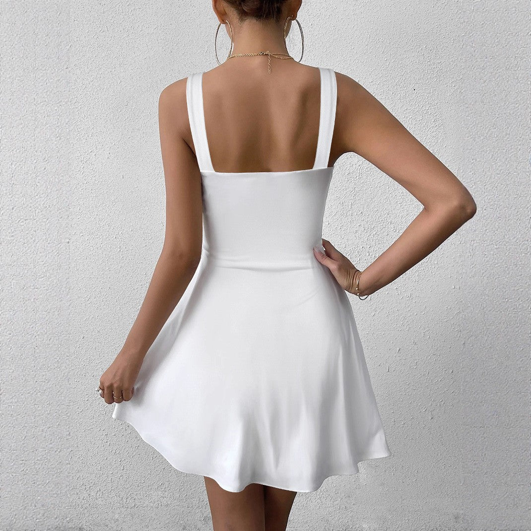 New European And American-style Sleeveless Slip Dress