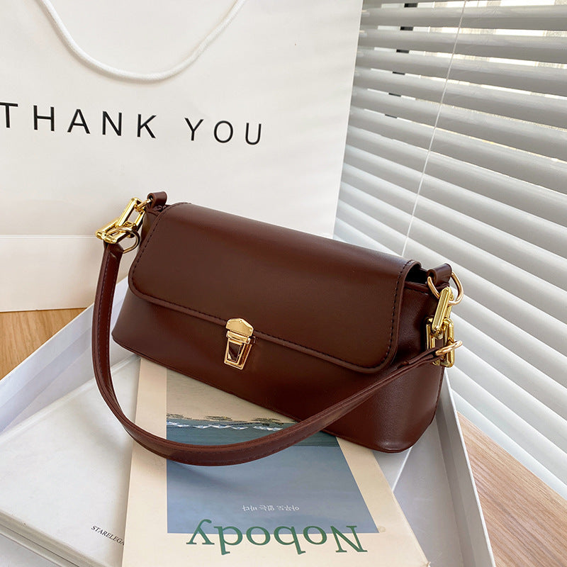 French Casual Bag Western Style Underarm Bag Shoulder Chain