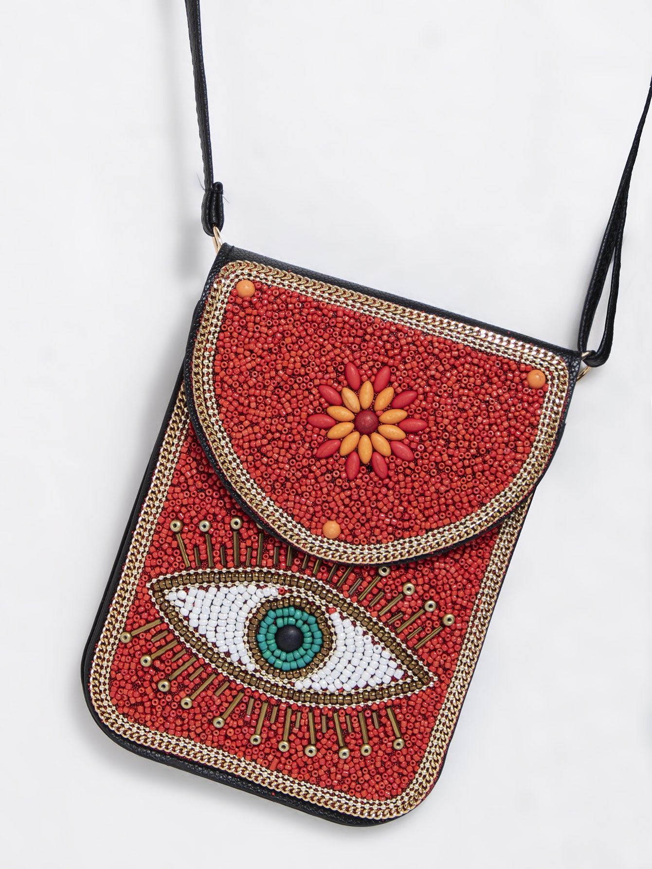 Bohemian Style Bead Satchel Shell Phone Bag