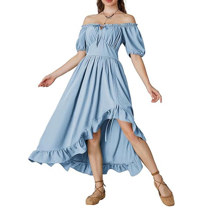 Retro Irregular Women's Stage Dress