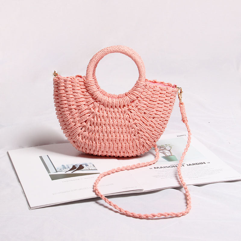 Seaside Vacation Beach Mini Straw Bag