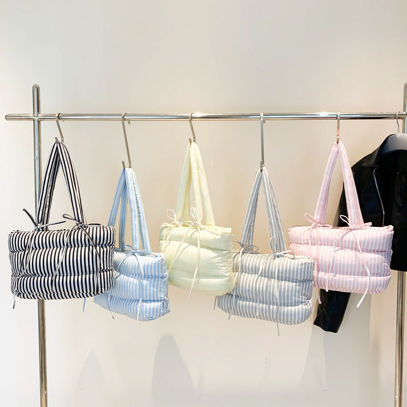 Women's All-match Casual Large-capacity Cotton-padded Tote Bag