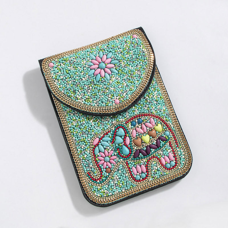 Bohemian Style Bead Satchel Shell Phone Bag