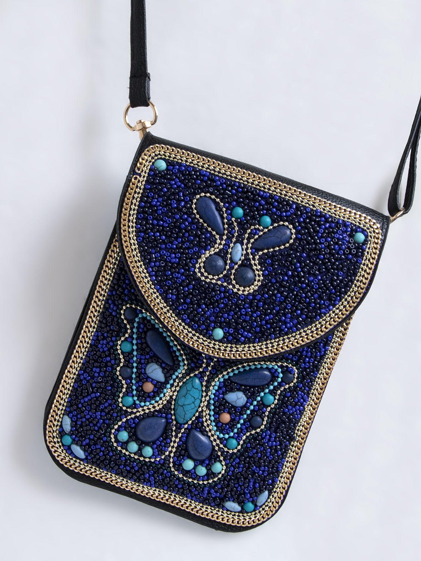 Bohemian Style Bead Satchel Shell Phone Bag